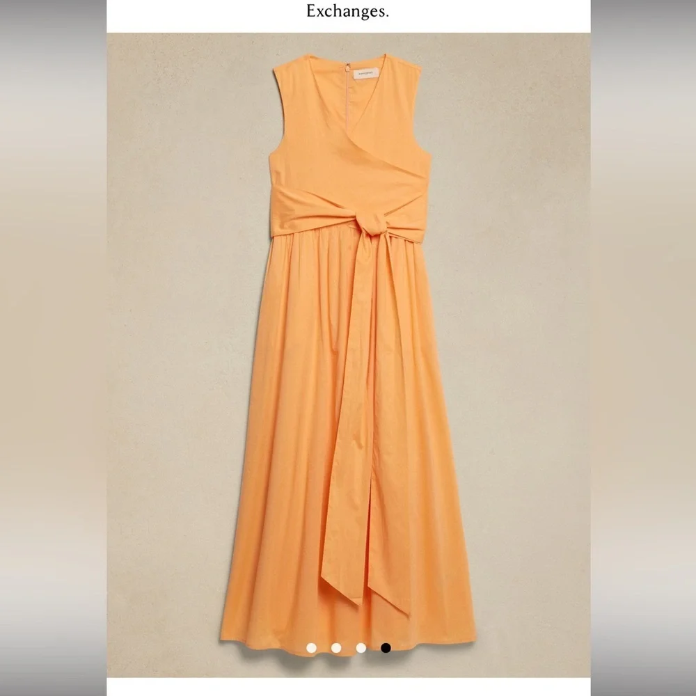 Banana Republic Orange Maxi Dress - Picture 3 of 10